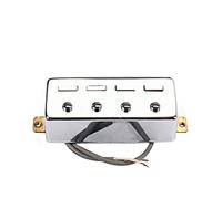 Alnicov - Pastillas humbucker para bajo (4 cuerdas), color plateado