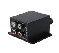 Alnicov Perilla de Graves Universal, Control Remoto de Ganancia, Perilla de Volumen del subwoofer, Ecualizador de frecuencia y Nivel de Audio para conmutación de señal estéreo