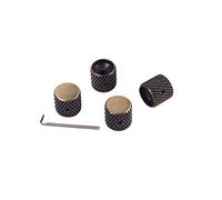 Alnicov Perillas de control de guitarra electrónica,perillas de domo de control de tono de volumen de metal de bronce para partes de bajo de guitarra 4 piezas