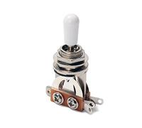 Alnicov Piezas de interruptor de palanca de 3 vías para guitarra Les Paul LP, punta blanca