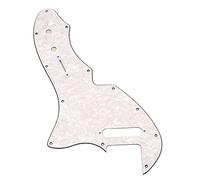 Alnicov Placa de protección de púa de guitarra para 69 piezas de guitarra Telecaster Thinline, 4 capas, color blanco perla