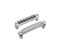 Alnicov Puente de guitarra eléctrica con 7 cuerdas para piezas de repuesto de guitarra eléctrica LP SG (plateado)