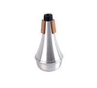 Alnicov - Silenciador ligero para trompeta, diseño recto, color plateado