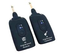 Alnicov Sistema inalámbrico de guitarra - Transmisor y receptor de 2,4 GHz para guitarra eléctrica, bajo, violín A9 negro