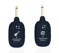 Alnicov Sistema inalámbrico de transmisión y recepción de 20 Hz-20 kHz UHF para guitarra eléctrica, bajo o violín, A8, versión mejorada