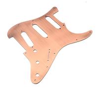 Alnicov SSS 11 agujero Strat Metal Guitarras Golpeador Aluminio Scrach Plate para USA/Mexican Standard Strat estilo moderno Guitarra, bronce