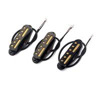 Alnicov SSS - Juego de pastillas estándar para guitarra eléctrica Strat Squier, color negro