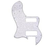 Alnicov Telecaster Thinline Golpeador P90 Moderno Jugador Deluxe Tele Blanco Perla