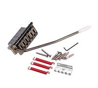 Alnicov Tooyful - Sillín plano de bronce de cobre de 6 cuerdas, sistema de puente de trémolo individual para repuesto de piezas de guitarra eléctrica SQ ST