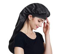 Alnorm Gorra Grande de satén para Trenzas, Pelo Natural, Pelo Rizado para Dormer
