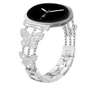 Alociaga Correa brillante compatible con Samsung Galaxy Watch 8 de 40 mm, 44 mm, 8 Classic de 46 mm, correa de metal con diamantes de imitación para Galaxy Watch 8/8 Classic