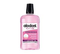 ALODONT CARE Bain de Bouche Quotidien 500 ml Protection Gencives Sans Alcool, Menthe Fraîche, Aloe Vera, Fluorure de Sodium, Antibactérien 12h pour Dents et Gencives Sensibles