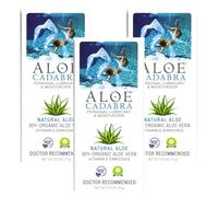 Aloe Cadabra Organic Personal Lubricant and Natural Vaginal Moisturizer with 95% Aloe Vera, Natural Aloe, 2.5 Ounce (Pack of 3)