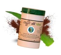 Aloe Center Café con Aloe Arábica 100% - Con extracto de Aloe Arborescens, 400 g para unas 100 tazas - Café natural y sensorial para cafetera moka clásica, calidad prémium