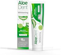 Aloe Dent - Blanqueamiento Aloe Vera Gel Toothpaste - Fluoruro Free - Acción blanqueadora, ayuda a las gomas saludables y refrescantes - Vegano, Cruelty & SLS Free - 100 ml - 3 Pack