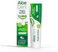 Aloe Dent - Triple acción Aloe Vera Gel Toothpaste - Fluorde Free - Prevenir la placa, soporta Healthy Gums & Freshens Breath - Vegetarian, Cruelty & SLS Free - 100 ml - 3 Pack
