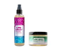ALOÉ LOCKS | Pack de Hidratación y Peinado con Aloe Vera | Bruma Hidratante Calmante 250 ml + Gel de Peinado con Aloe Vera 300 ml | Locks, Trenzas y Peinados Protectores | Hidratación y Calma