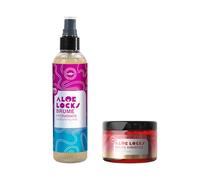 ALOÉ LOCKS | Pack de Hidratación y Peinado con Hibisco | Bruma Hidratante Calmante 250 ml + Gel de Hibisco 300 ml | Locks, Trenzas y Peinados Protectores | Hidratación, Purificación y Definición