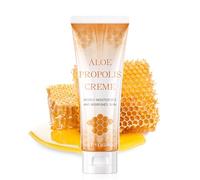 Aloe Propolis Crema, Unguento de Propoleo Soothing, 74% Cremas Aloe Vera, Crema Hidratante Corporal y Facial, Skincare Coreano para Todo Tipo de Piel (113g)