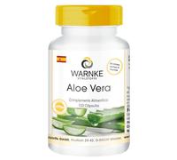 Aloe Vera 200:1 por dosis diaria enriquecido con Vitamina C - Vegano - 100 Cápsulas | Warnke Vitalstoffe - Calidad de farmacia alemana