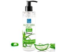 Aloe Vera Gel, 100% Natural, Calmante después del Sol, After Shave, Depilacion, Acondicionador, Hidratante, Absorción Rápida, Fresco, Post Laser 200 ml