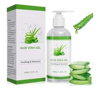 Aloe Vera Gel 100% PURO, 280ml Gel Aloe Vera Cultivo, After Sun, Hidratante Piel Cabello, Ideal para Quemaduras Solares, Reparar Piel Seca, Estresada y Sensible