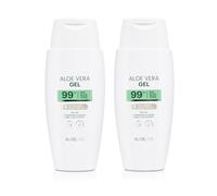 'Aloe Vera Gel 99% "Aloe Line (2 x 150 ml) | dermatológicamente Probado para los & pelo - iasc Certificado Aloe Vera cultivado Cultivo ecológico) - Calidad con garantía de satisfacción total - sin aroma de & colorantes, sin parabeno, sin mineralöle - Fabricado en Alemania.