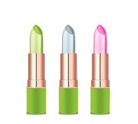 Aloe Vera Lipstick de larga duración Bálsamo labial con bálsamo labial Cambio de color Set 3pcs 3pcs