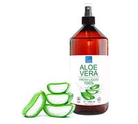 Aloe Vera Liquido Spray Puro Natural. Hidratante (Vitamina E), Antiestrias, Antiedad, Aftersun, After Shave, Limpieza Facial Piel Grasa, Reparador Piel Seca, Cosmetica Casera - 1000 ml 1 L