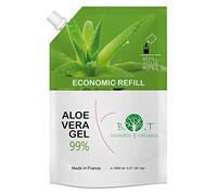 Aloe Vera Puro Gel 100% Natural, Cultivo Ecologico Lanzarote, Gel Hidratante Piel y Cabello, Calmante After Sun, Crema Post Depilacion, After Shave, Acondicionador, 1000 ml
