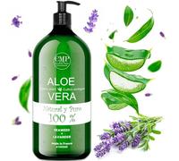 Aloe Vera Puro, Gel Bálsamo Reparador con Lavanda, 100% Natural, Refrescante, Hidratante, Calmante, Facial y Corporal, Después del Sol, Depilacion, 1000 ml