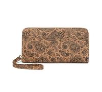 ALOEU Cartera larga con cremallera, cartera cero con piel sintética con purpurina, diseño delgado y largo para llevar a diario, elegante bolso minimalista para mujeres, trabajo, fiesta, accesorios de