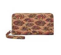 ALOEU Cartera larga con cremallera, cartera cero con piel sintética con purpurina, diseño delgado y largo para llevar a diario, elegante bolso minimalista para mujeres, trabajo, fiesta, accesorios de