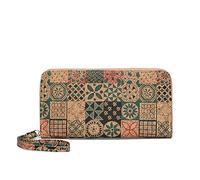 ALOEU Cartera larga con cremallera, cartera cero con piel sintética con purpurina, diseño delgado y largo para llevar a diario, elegante bolso minimalista para mujeres, trabajo, fiesta, accesorios de