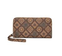ALOEU Cartera larga con cremallera, cartera cero con piel sintética con purpurina, diseño delgado y largo para llevar a diario, elegante bolso minimalista para mujeres, trabajo, fiesta, accesorios de