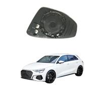 ALOEU Cristal de Espejo Retrovisor para Audi A3 SPORTBACK 2020 8Y0857535A 8Y0857536B 8Y0857535B 8Y0857536A, Cristal de Retrovisor Exterior Calefacción Impermeable,left-1pcs
