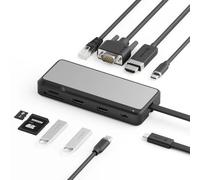 Alogic fusion pro tour alámbrico usb 3.2 gen 1 (3.1 gen 1) type-c gri