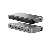 ALOGIC MX3 (11 en 1) USB-C Triple Display 4K @60Hz DisplayPort Alt. Mode Docking Station - con Suministro de energía de 100W