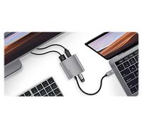 Alogic Usb-C Multiport Adapter With Hdmi 4k/Usb 3.0/Usb-C With Power Delivery (60w) - Vrova Plus Series - Space Grey