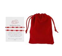 Aloha 2 pulseras hilo rojo del destino 7 nudos rojo pulsera Kabbalah amuleto hecho a mano regalo de cumpleaños para familia amigos hombre mujeres protección