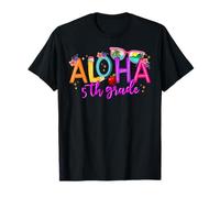 Aloha 5to Grado Maestro Playa Vacaciones de Verano Escuela Hawaii Camiseta