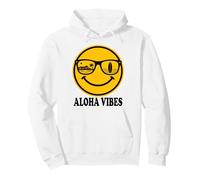 Aloha Beach Sonrisa Cara Hawaii Surf Océano Verano Isla Vibes Sudadera con Capucha