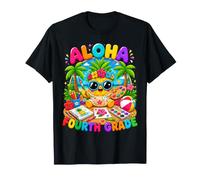 Aloha Fourth Grade Tropical Pineapple Back To School Girl Camiseta