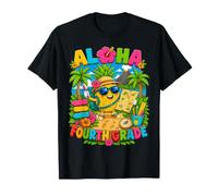 Aloha Fourth Grade Tropical Pineapple Back To School Girl Camiseta