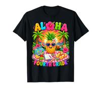 Aloha Fourth Grade Tropical Pineapple Back To School Girl Camiseta