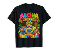 Aloha Fourth Grade Tropical Pineapple Back To School Girl Camiseta