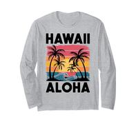 Aloha, Hawái, vacaciones en la isla de familiares y amigos Manga Larga