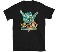 Aloha Hawaii Big Wave Kona Beer Pure Cotton T Shirt Men Black 3XL