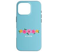 Aloha Hibiscus Flowers Hawaiian Islands Hawaii Surfer Carcasa para iPhone 16 Pro