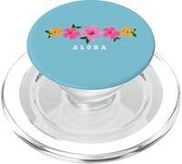 Aloha Hibiscus Flowers Hawaiian Islands Hawaii Surfer PopSockets PopGrip para MagSafe